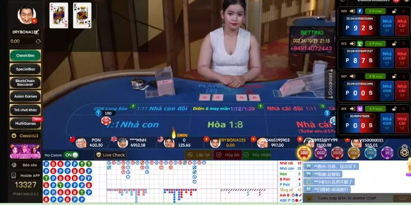 Game bài baccarat trò chơi ăn khách của sảnh casino